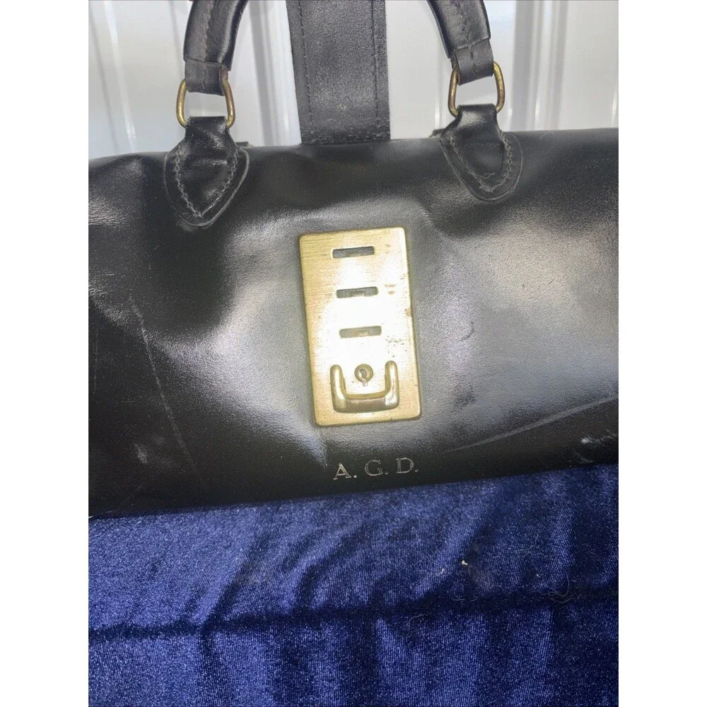Vintage Leather And Brass Doctor’s Bag PCI Made In USA -no Key